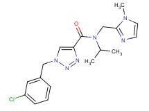 1-(3-chlorobenzyl)-N-isopropyl-N-[(1-methyl-1H-imidazol-2-yl)methyl]-1H-1,2,3-triazole-4-carboxamide