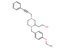 2-[1-(4-ethoxybenzyl)-4-(3-phenyl-2-propyn-1-yl)-2-piperazinyl]ethanol