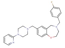 4-(4-fluorobenzyl)-7-{[4-(2-pyridinyl)-1-piperazinyl]methyl}-2,3,4,5-tetrahydro-1,4-benzoxazepine