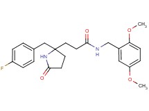 N-(2,5-dimethoxybenzyl)-3-[2-(4-fluorobenzyl)-5-oxo-2-pyrrolidinyl]propanamide