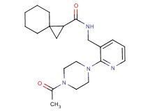 N-{[2-(4-acetyl-1-piperazinyl)-3-pyridinyl]methyl}spiro[2.5]octane-1-carboxamide