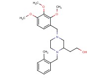 2-[1-(2-methylbenzyl)-4-(2,3,4-trimethoxybenzyl)-2-piperazinyl]ethanol