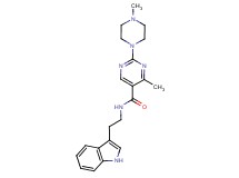 N-[2-(1H-indol-3-yl)ethyl]-4-methyl-2-(4-methylpiperazin-1-yl)pyrimidine-5-carboxamide