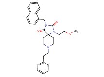 1-(2-methoxyethyl)-3-(1-naphthylmethyl)-8-(2-phenylethyl)-1,3,8-triazaspiro[4.5]decane-2,4-dione