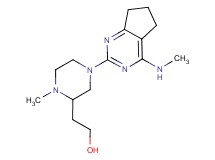 2-{1-methyl-4-[4-(methylamino)-6,7-dihydro-5H-cyclopenta[d]pyrimidin-2-yl]-2-piperazinyl}ethanol
