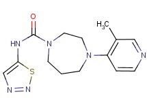 4-(3-methylpyridin-4-yl)-N-1,2,3-thiadiazol-5-yl-1,4-diazepane-1-carboxamide