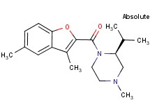 (2S)-1-[(3,5-dimethyl-1-benzofuran-2-yl)carbonyl]-2-isopropyl-4-methylpiperazine