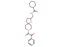 N-{[8-(2-oxo-2-phenylacetyl)-1-oxa-8-azaspiro[4.5]dec-2-yl]methyl}cyclohexanecarboxamide