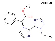 methyl (2S)-[2-(1-ethyl-1H-1,2,4-triazol-5-yl)-1H-imidazol-1-yl](phenyl)acetate
