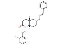 (4aR*,8aS*)-1-[2-(2-fluorophenyl)ethyl]-6-[(2E)-3-phenyl-2-propen-1-yl]octahydro-1,6-naphthyridin-2(1H)-one