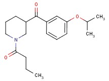 (1-butyryl-3-piperidinyl)(3-isopropoxyphenyl)methanone