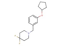1-[3-(cyclopentyloxy)benzyl]-4,4-difluoropiperidine