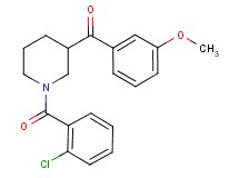 [1-(2-chlorobenzoyl)-3-piperidinyl](3-methoxyphenyl)methanone