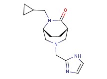 (1S*,5R*)-6-(cyclopropylmethyl)-3-(1H-imidazol-2-ylmethyl)-3,6-diazabicyclo[3.2.2]nonan-7-one