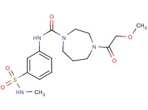 4-(methoxyacetyl)-N-{3-[(methylamino)sulfonyl]phenyl}-1,4-diazepane-1-carboxamide