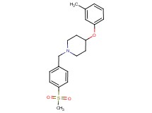 4-(3-methylphenoxy)-1-[4-(methylsulfonyl)benzyl]piperidine