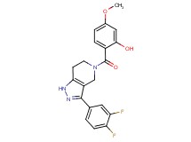 2-{[3-(3,4-difluorophenyl)-1,4,6,7-tetrahydro-5H-pyrazolo[4,3-c]pyridin-5-yl]carbonyl}-5-methoxyphenol