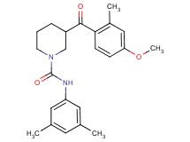 N-(3,5-dimethylphenyl)-3-(4-methoxy-2-methylbenzoyl)-1-piperidinecarboxamide