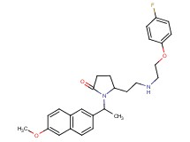5-(2-{[2-(4-fluorophenoxy)ethyl]amino}ethyl)-1-[1-(6-methoxy-2-naphthyl)ethyl]-2-pyrrolidinone