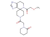 1-{2-[5-(methoxyacetyl)-1,5,6,7-tetrahydro-1'H-spiro[imidazo[4,5-c]pyridine-4,4'-piperidin]-1'-yl]-2-oxoethyl}piperidin-2-one