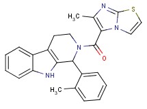 2-[(6-methylimidazo[2,1-b][1,3]thiazol-5-yl)carbonyl]-1-(2-methylphenyl)-2,3,4,9-tetrahydro-1H-beta-carboline