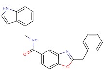 2-benzyl-N-(1H-indol-4-ylmethyl)-1,3-benzoxazole-5-carboxamide
