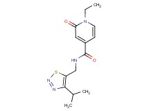 1-ethyl-N-[(4-isopropyl-1,2,3-thiadiazol-5-yl)methyl]-2-oxo-1,2-dihydropyridine-4-carboxamide