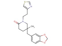5-(1,3-benzodioxol-5-ylmethyl)-5-methyl-1-[2-(1,3-thiazol-4-yl)ethyl]piperidin-2-one