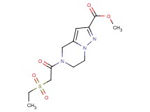 methyl 5-[(ethylsulfonyl)acetyl]-4,5,6,7-tetrahydropyrazolo[1,5-a]pyrazine-2-carboxylate