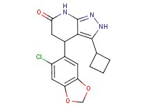 4-(6-chloro-1,3-benzodioxol-5-yl)-3-cyclobutyl-2,4,5,7-tetrahydro-6H-pyrazolo[3,4-b]pyridin-6-one