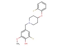 2-fluoro-4-{[4-(2-fluorophenoxy)piperidin-1-yl]methyl}-6-methoxyphenol