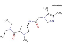 (4R)-4-{[(4,5-dimethyl-1H-imidazol-1-yl)acetyl]amino}-N,N-diethyl-1-methyl-L-prolinamide