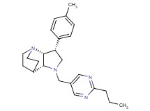 (3R*,3aR*,7aR*)-3-(4-methylphenyl)-1-[(2-propylpyrimidin-5-yl)methyl]octahydro-4,7-ethanopyrrolo[3,2-b]pyridine
