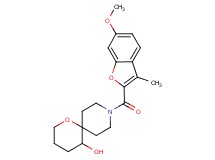 9-[(6-methoxy-3-methyl-1-benzofuran-2-yl)carbonyl]-1-oxa-9-azaspiro[5.5]undecan-5-ol