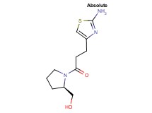 {(2R)-1-[3-(2-amino-1,3-thiazol-4-yl)propanoyl]pyrrolidin-2-yl}methanol