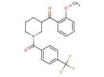 (2-methoxyphenyl){1-[4-(trifluoromethyl)benzoyl]-3-piperidinyl}methanone