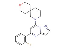 2-[5-(2-fluorophenyl)pyrazolo[1,5-a]pyrimidin-7-yl]-9-oxa-2-azaspiro[5.5]undecane