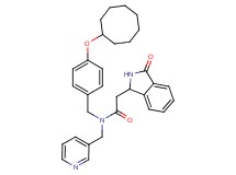 N-[4-(cyclooctyloxy)benzyl]-2-(3-oxo-2,3-dihydro-1H-isoindol-1-yl)-N-(3-pyridinylmethyl)acetamide