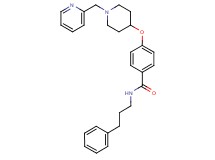 N-(3-phenylpropyl)-4-{[1-(2-pyridinylmethyl)-4-piperidinyl]oxy}benzamide