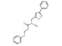 N-methyl-3-phenoxy-N-[(3-phenyl-5-isoxazolyl)methyl]propanamide