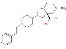 (3aS*,7aR*)-5-methyl-2-[1-(2-phenylethyl)piperidin-4-yl]octahydro-3aH-pyrrolo[3,4-c]pyridine-3a-carboxylic acid