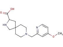 8-[(4-methoxy-2-pyridinyl)methyl]-2,8-diazaspiro[4.5]decane-3-carboxylic acid