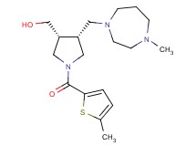 {(3R*,4R*)-4-[(4-methyl-1,4-diazepan-1-yl)methyl]-1-[(5-methyl-2-thienyl)carbonyl]-3-pyrrolidinyl}methanol
