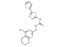 N-[(4-methyl-5,6,7,8-tetrahydroquinazolin-2-yl)methyl]-N'-[5-(2-thienyl)-1,3,4-thiadiazol-2-yl]urea