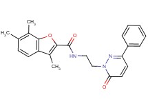 3,6,7-trimethyl-N-[2-(6-oxo-3-phenyl-1(6H)-pyridazinyl)ethyl]-1-benzofuran-2-carboxamide