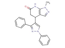 4-(1,3-diphenyl-1H-pyrazol-4-yl)-1-methyl-1,4,5,7-tetrahydro-6H-pyrazolo[3,4-b]pyridin-6-one