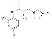 N'-(6-chloro-2-methylpyridin-3-yl)-N-methyl-N-[(5-methyl-1,3,4-oxadiazol-2-yl)methyl]urea
