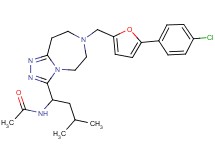 N-[1-(7-{[5-(4-chlorophenyl)-2-furyl]methyl}-6,7,8,9-tetrahydro-5H-[1,2,4]triazolo[4,3-d][1,4]diazepin-3-yl)-3-methylbutyl]acetamide
