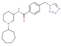 N-(1-cycloheptyl-3-piperidinyl)-4-(1H-tetrazol-1-ylmethyl)benzamide