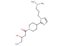 1-amino-4-(4-{1-[3-(dimethylamino)propyl]-1H-imidazol-2-yl}-1-piperidinyl)-4-oxo-2-butanol